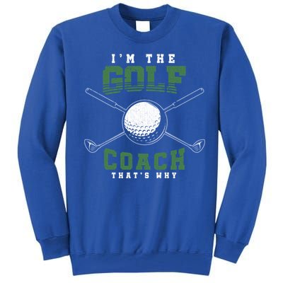 Golfing Athlete Sports Trainer Golfer Golf Club Golf Coach Gift Tall Sweatshirt