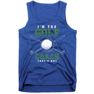 Golfing Athlete Sports Trainer Golfer Golf Club Golf Coach Gift Tank Top