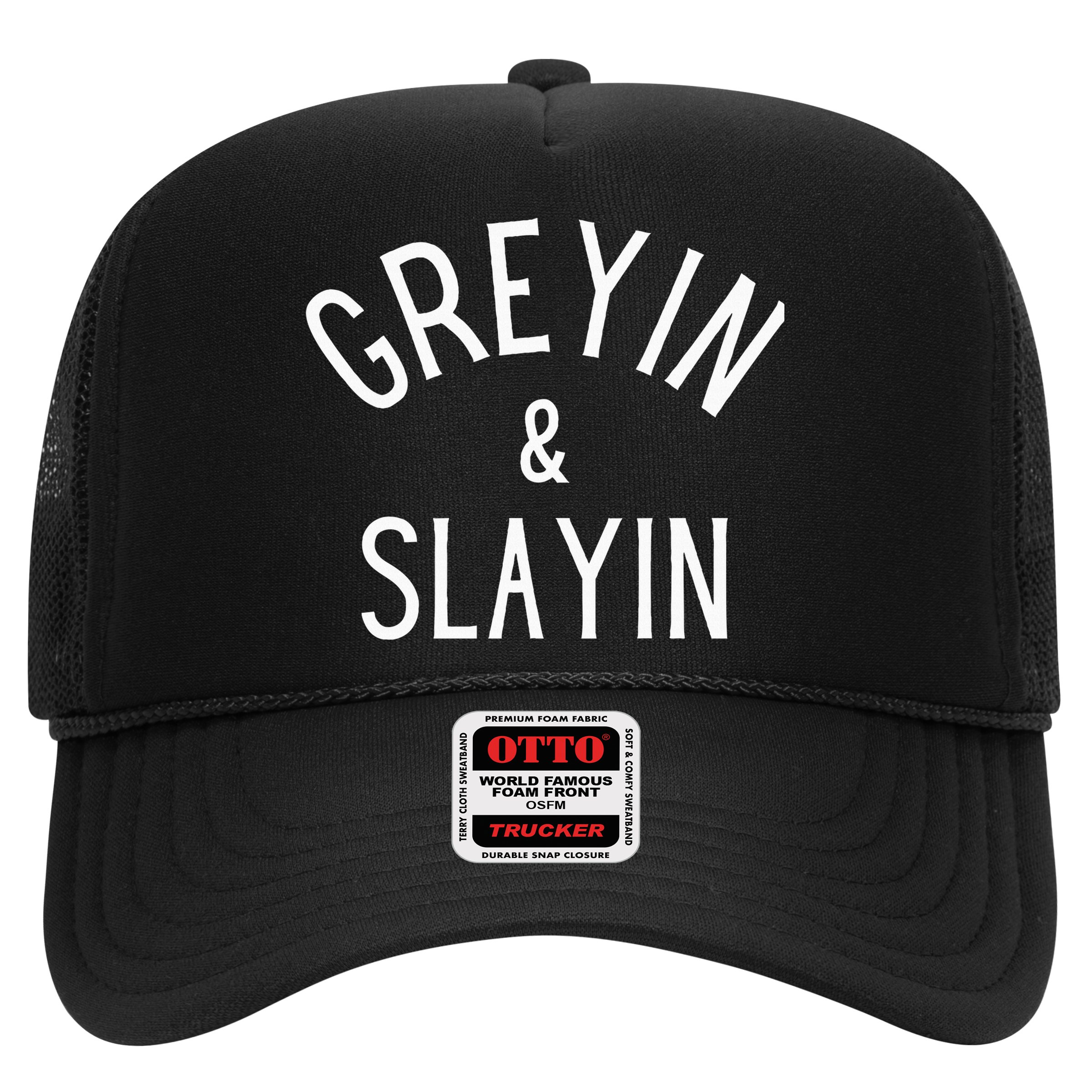 Greyin And Slayin Graying And Slaying Workout Gym Hat
