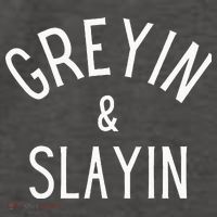 Greyin And Slayin Graying And Slaying Workout Gym Vector Backpack