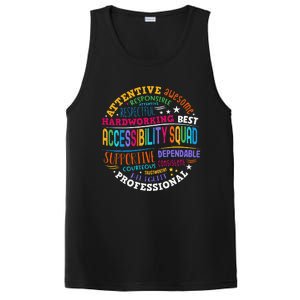 Groovy Accessibility Squad Education Teacher Specialist Ed PosiCharge Competitor Tank