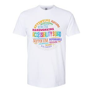 Groovy Accessibility Squad Education Teacher Specialist Ed Softstyle CVC T-Shirt