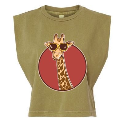 Giraffe African Safari Giraffe Gift Funny Gift Garment-Dyed Women's Muscle Tee