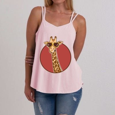 Giraffe African Safari Giraffe Gift Funny Gift Women's Strappy Tank