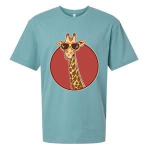 Giraffe African Safari Giraffe Gift Funny Gift Sueded Cloud Jersey T-Shirt