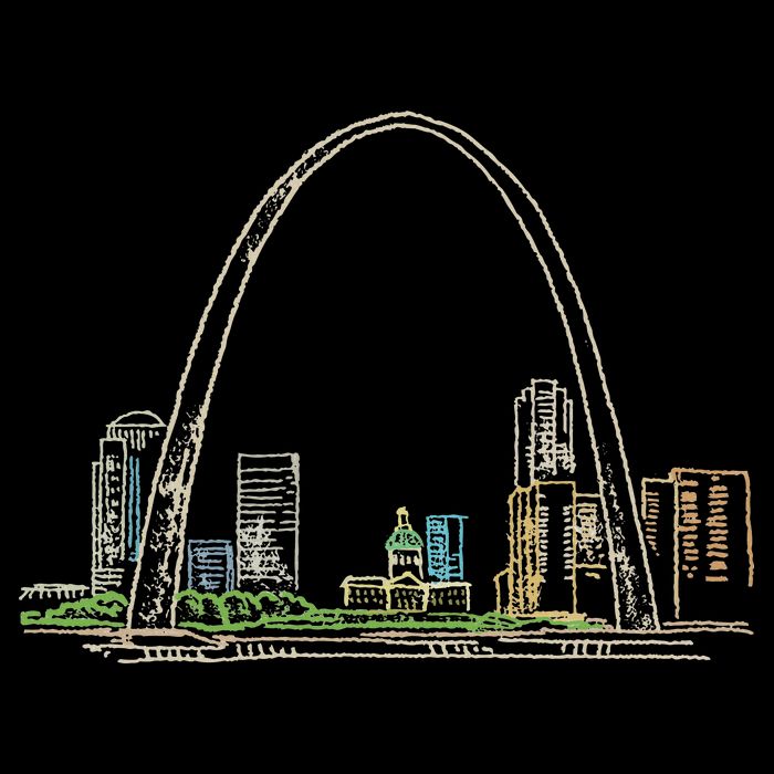 Gateway Arch St Louis 16 in Basic Backpack