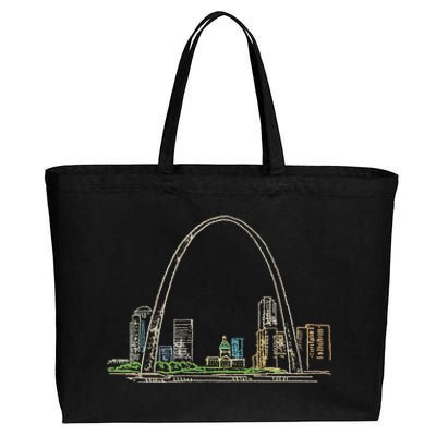 Gateway Arch St Louis Cotton Canvas Jumbo Tote