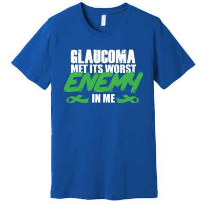 Glaucoma Awareness Survivor Therapy Warrior Meaningful Gift Premium T-Shirt