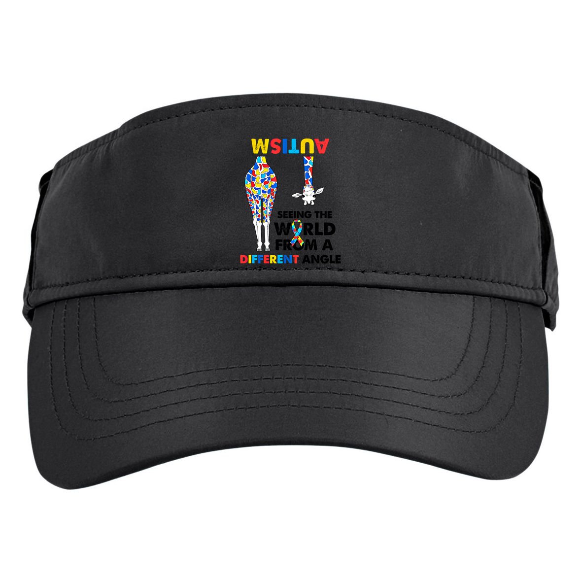Giraffe Autism Seeing The World From A Different Angle Gift Adult Drive Performance Visor