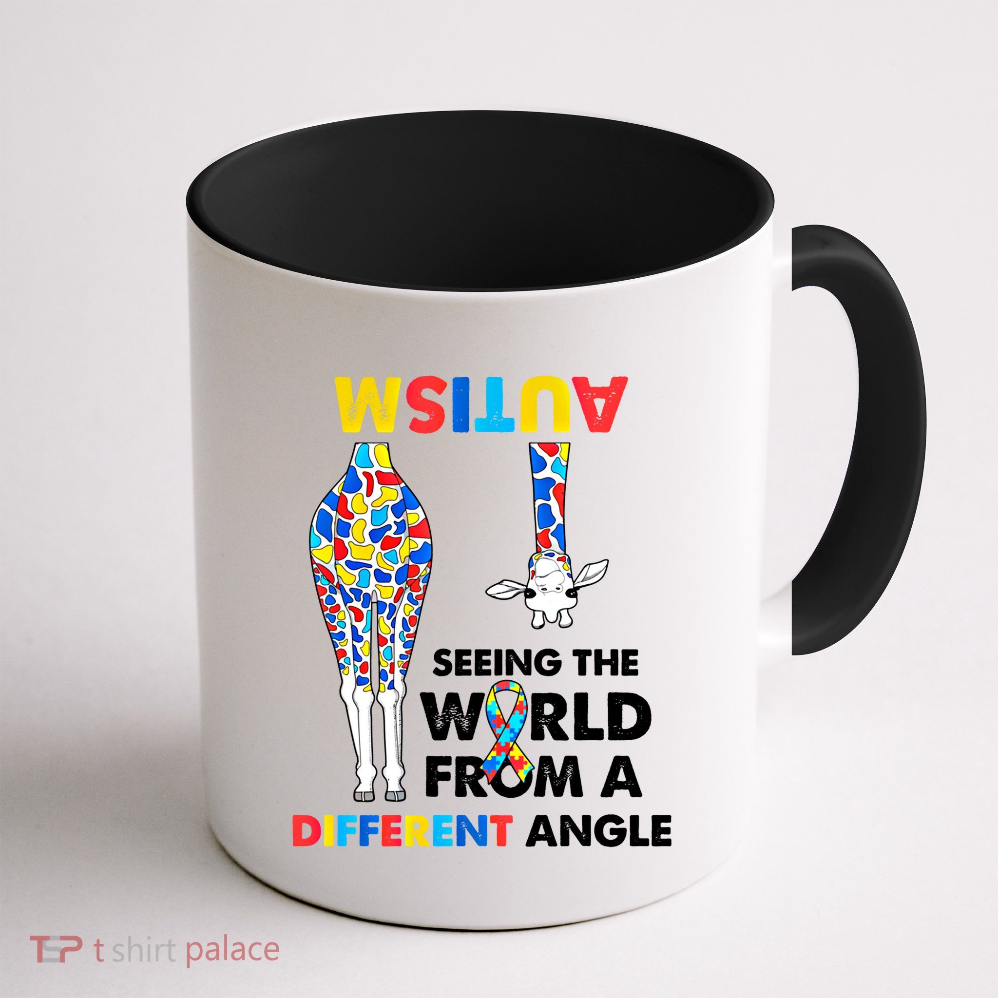 Giraffe Autism Seeing The World From A Different Angle Gift Mug