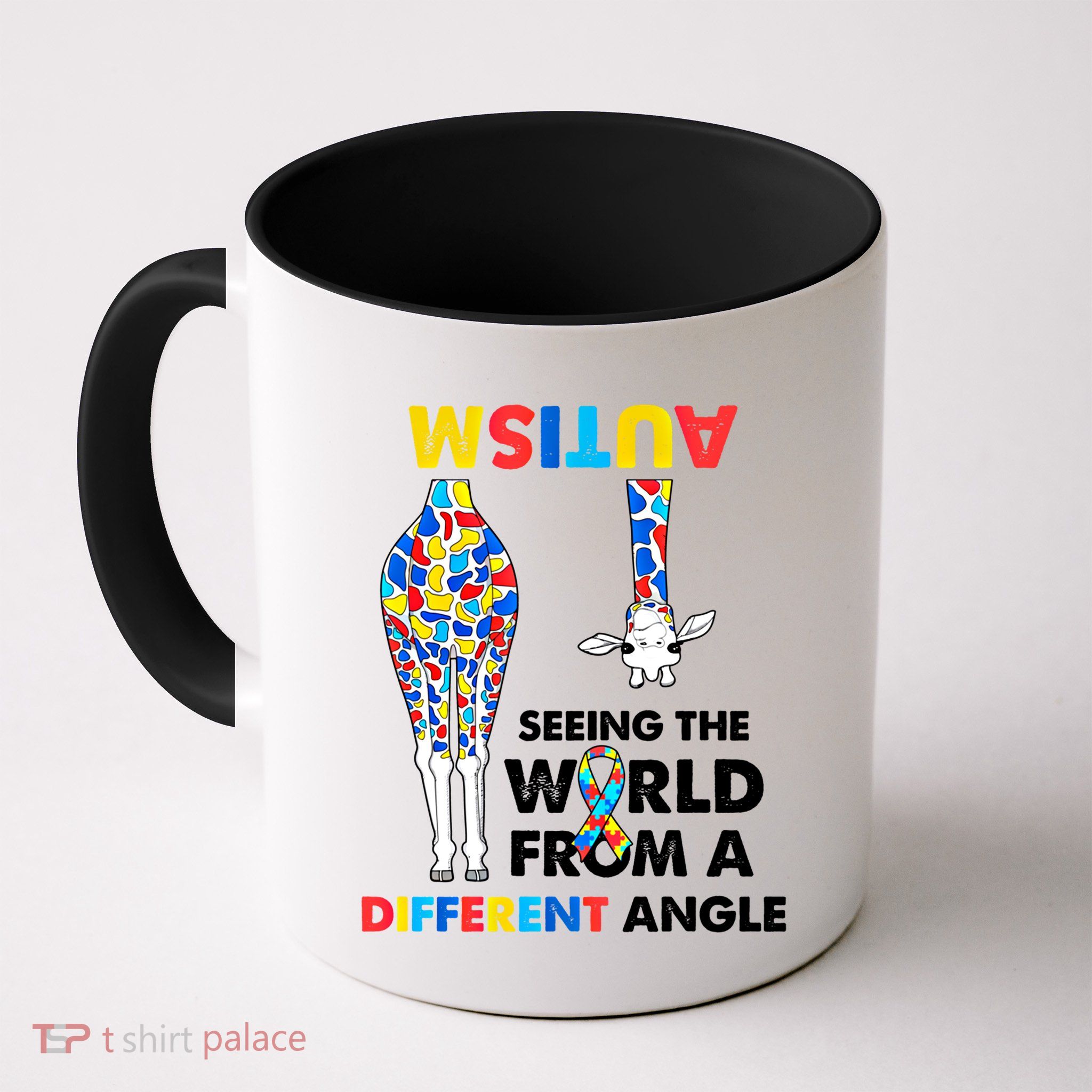 Giraffe Autism Seeing The World From A Different Angle Gift Mug