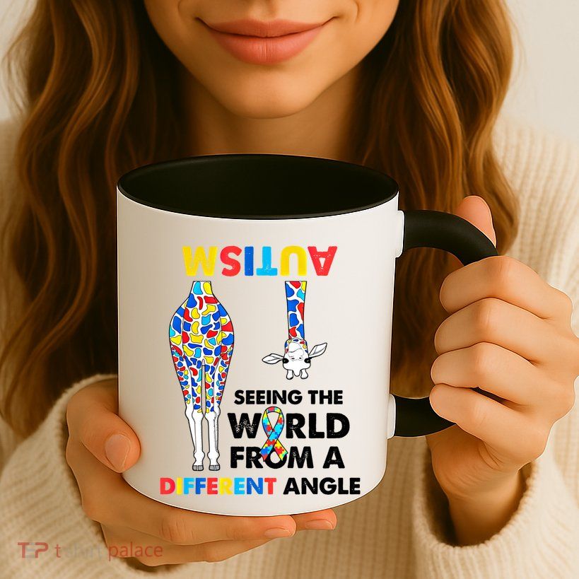 Giraffe Autism Seeing The World From A Different Angle Gift Mug