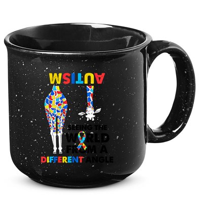 Giraffe Autism Seeing The World From A Different Angle Gift 15oz Campfire Ceramic Mug