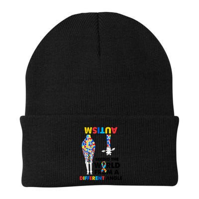 Giraffe Autism Seeing The World From A Different Angle Gift Beanie