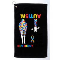 Giraffe Autism Seeing The World From A Different Angle Gift Golf Towel