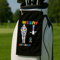 Giraffe Autism Seeing The World From A Different Angle Gift Golf Towel