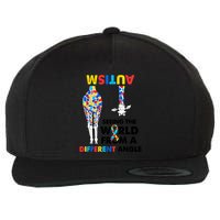 Giraffe Autism Seeing The World From A Different Angle Gift Wool Snapback Cap