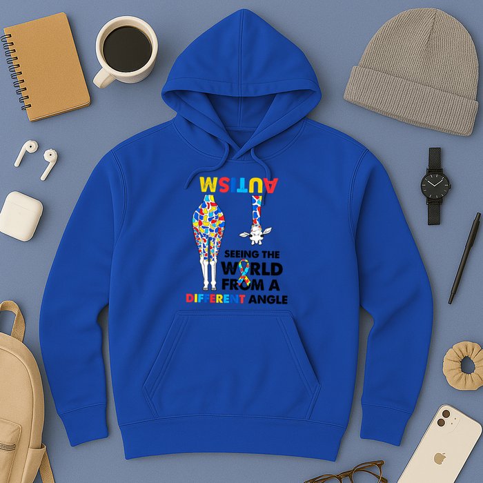 Giraffe Autism Seeing The World From A Different Angle Gift Hoodie