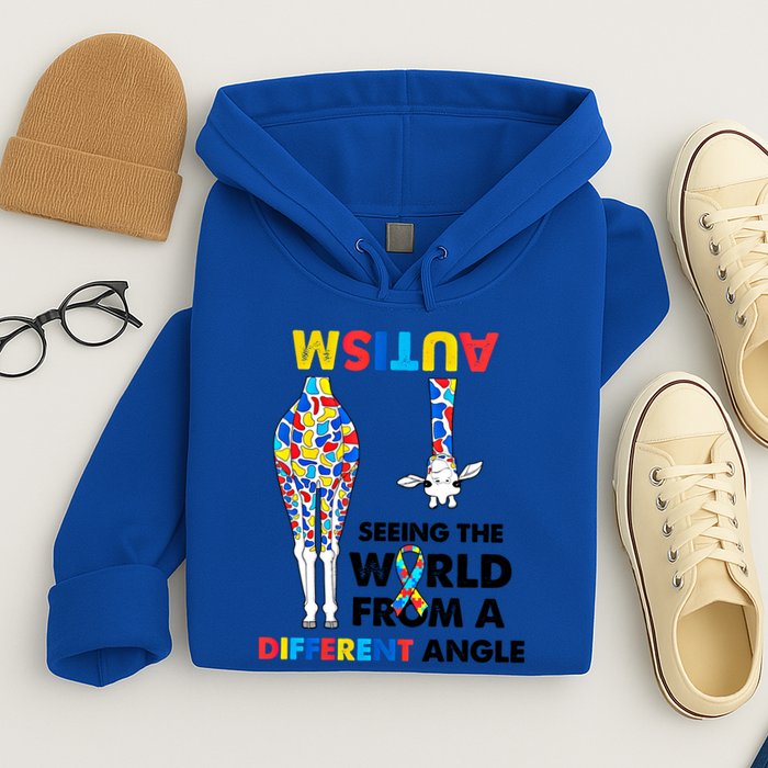 Giraffe Autism Seeing The World From A Different Angle Gift Hoodie