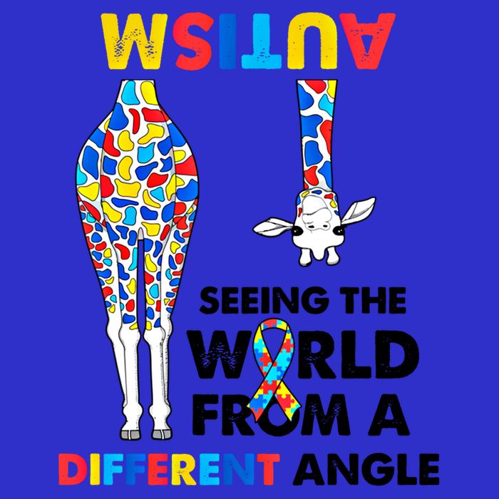 Giraffe Autism Seeing The World From A Different Angle Gift Apron