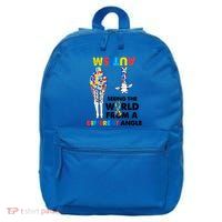 Giraffe Autism Seeing The World From A Different Angle Gift 16 in Basic Backpack