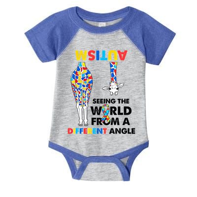 Giraffe Autism Seeing The World From A Different Angle Gift Infant Baby Jersey Bodysuit