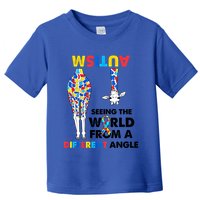Giraffe Autism Seeing The World From A Different Angle Gift Toddler T-Shirt