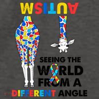 Giraffe Autism Seeing The World From A Different Angle Gift Vector Backpack