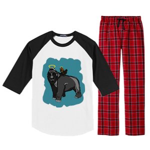 Gorilla And Squirrel Raglan Sleeve Pajama Set