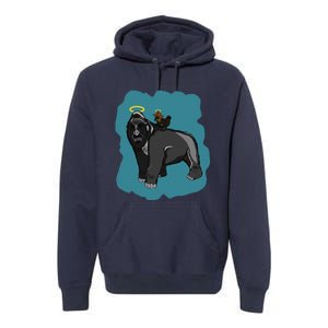 Gorilla And Squirrel Premium Hoodie