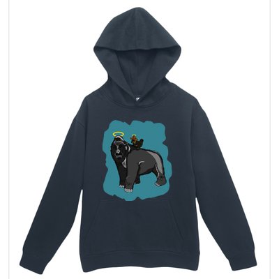 Gorilla And Squirrel Urban Pullover Hoodie