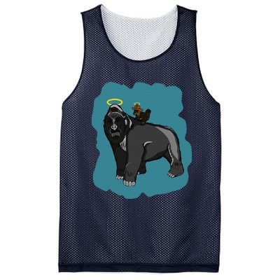 Gorilla And Squirrel Mesh Reversible Basketball Jersey Tank