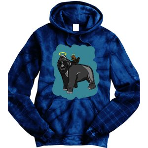 Gorilla And Squirrel Tie Dye Hoodie