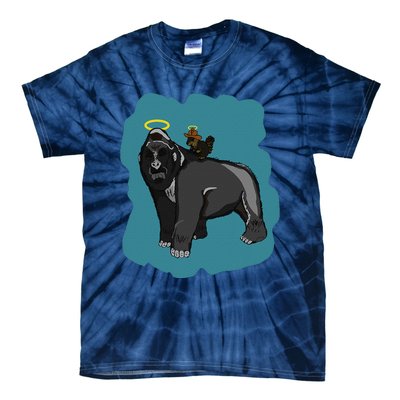 Gorilla And Squirrel Tie-Dye T-Shirt