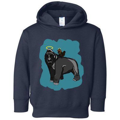 Gorilla And Squirrel Toddler Hoodie