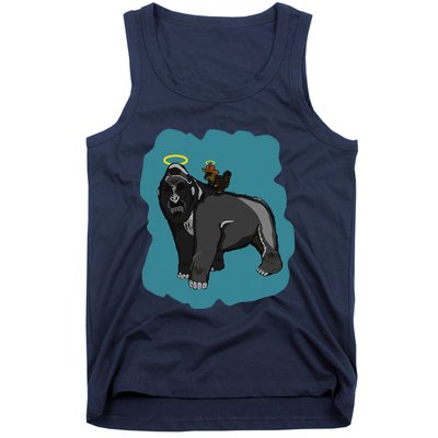 Gorilla And Squirrel Tank Top