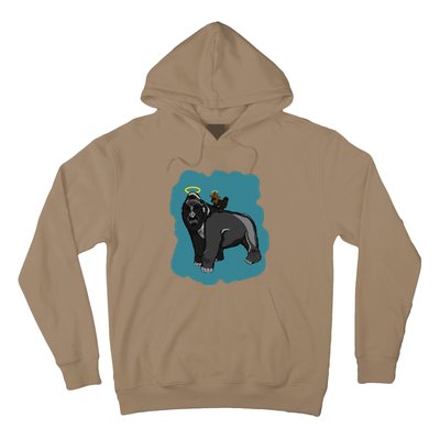 Gorilla And Squirrel Hoodie