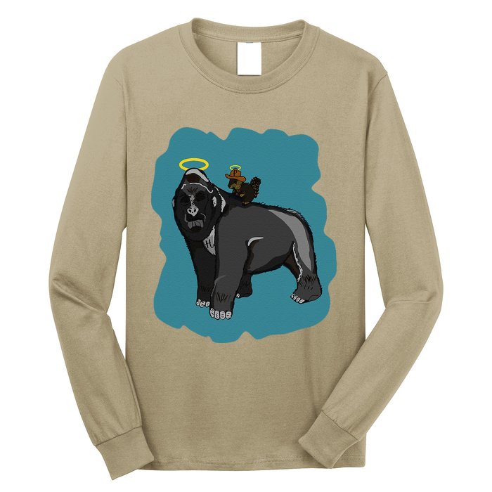 Gorilla And Squirrel Long Sleeve Shirt