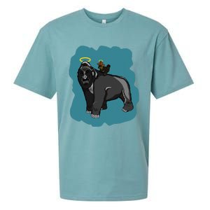 Gorilla And Squirrel Sueded Cloud Jersey T-Shirt