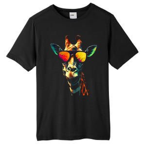 Giraffe Artwork Sunglasses Animal Tall Fusion ChromaSoft Performance T-Shirt