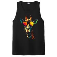 Giraffe Artwork Sunglasses Animal PosiCharge Competitor Tank