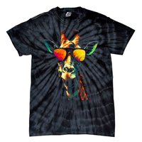 Giraffe Artwork Sunglasses Animal Tie-Dye T-Shirt