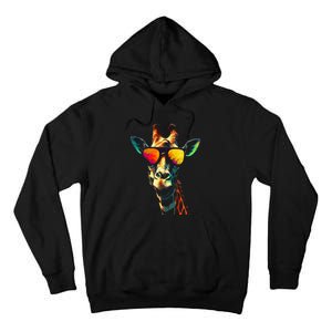 Giraffe Artwork Sunglasses Animal Tall Hoodie