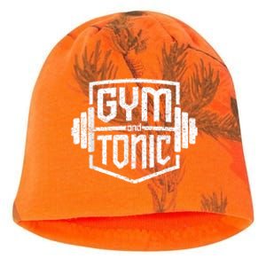 Gym And Tonic Funny Workout Fitness Weightlifter Gift Kati - Camo Knit Beanie