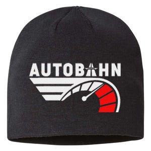 German Autobahn T Highway No Speed Limit Racing Sustainable Beanie