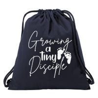 Growing A Tiny Disciple Christian Mom Pregnancy Drawstring Bag
