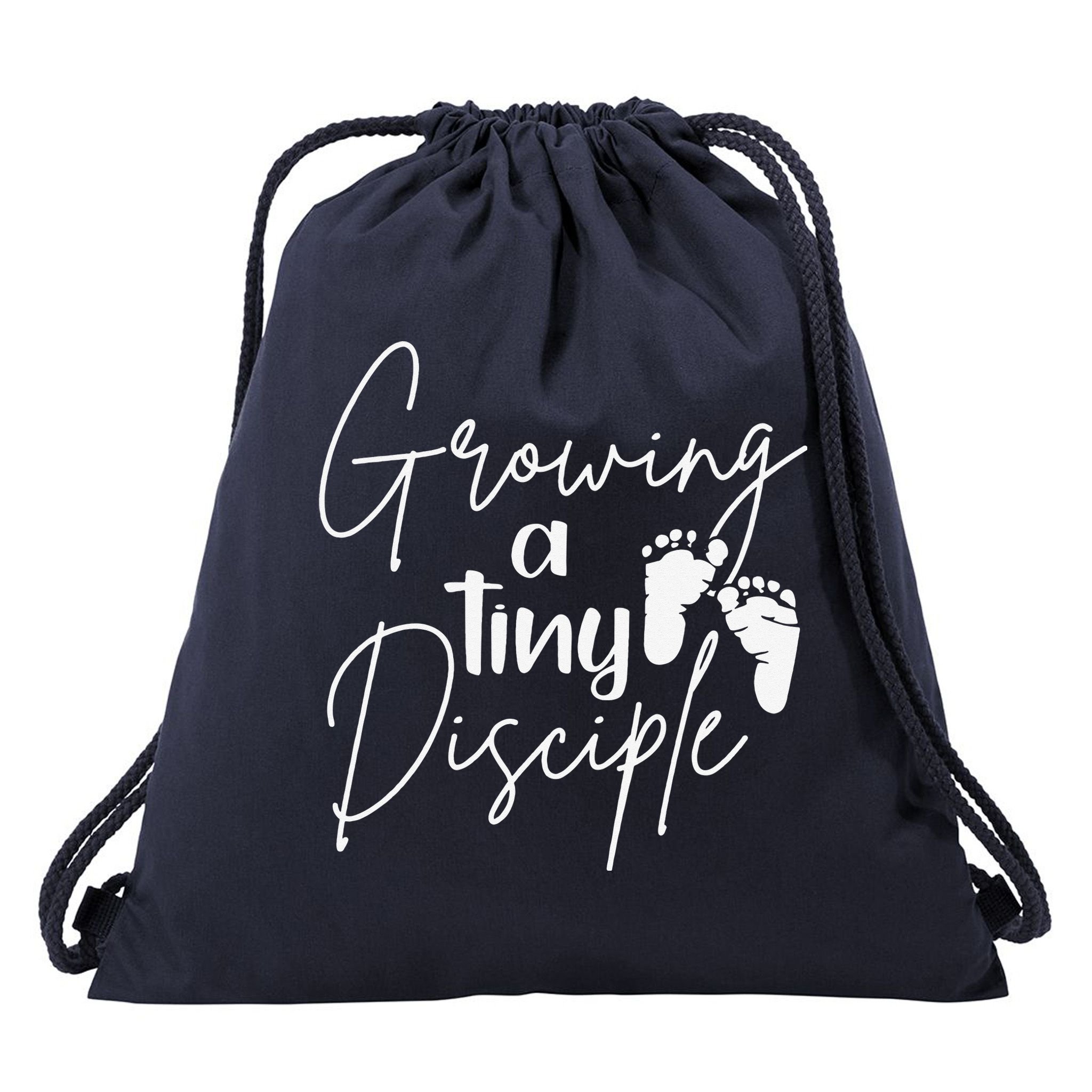 Growing A Tiny Disciple Christian Mom Pregnancy Drawstring Bag