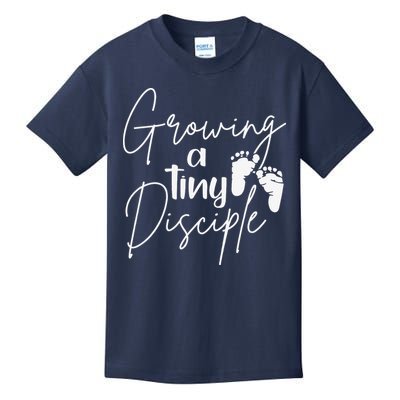 Growing A Tiny Disciple Christian Mom Pregnancy Kids T-Shirt
