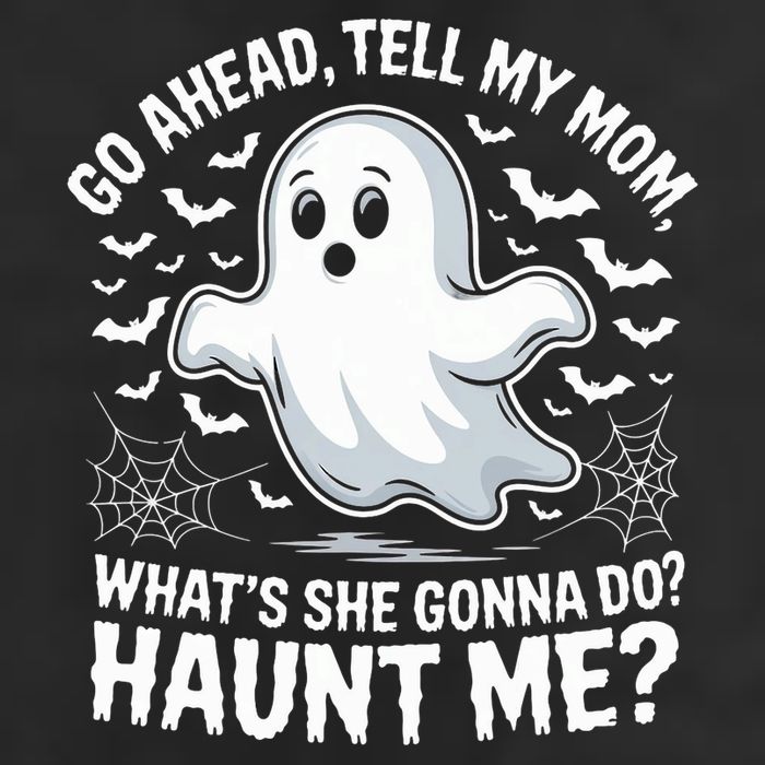 Go Ahead Tell My Mom Haunt Me Funny Ghost Mothers Day Spooky  Adult Drive Performance Visor