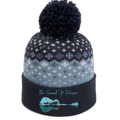 Guitar Artwork The Sound Of Silence Nature Guitar Mixed The Baniff Cuffed Pom Beanie